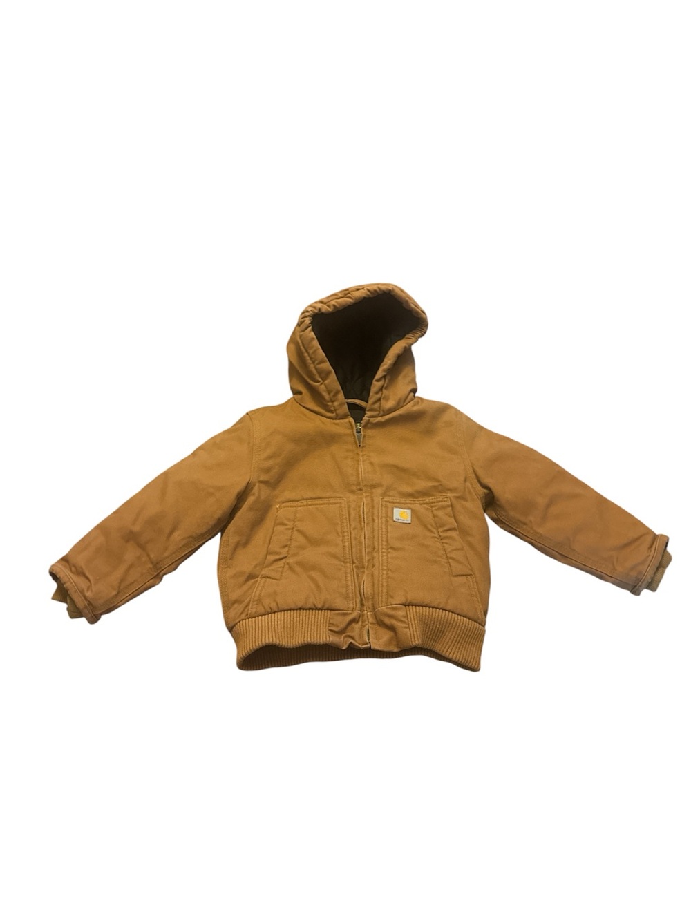 Carhartt Toddler Jacket in Black with Tan Loop
